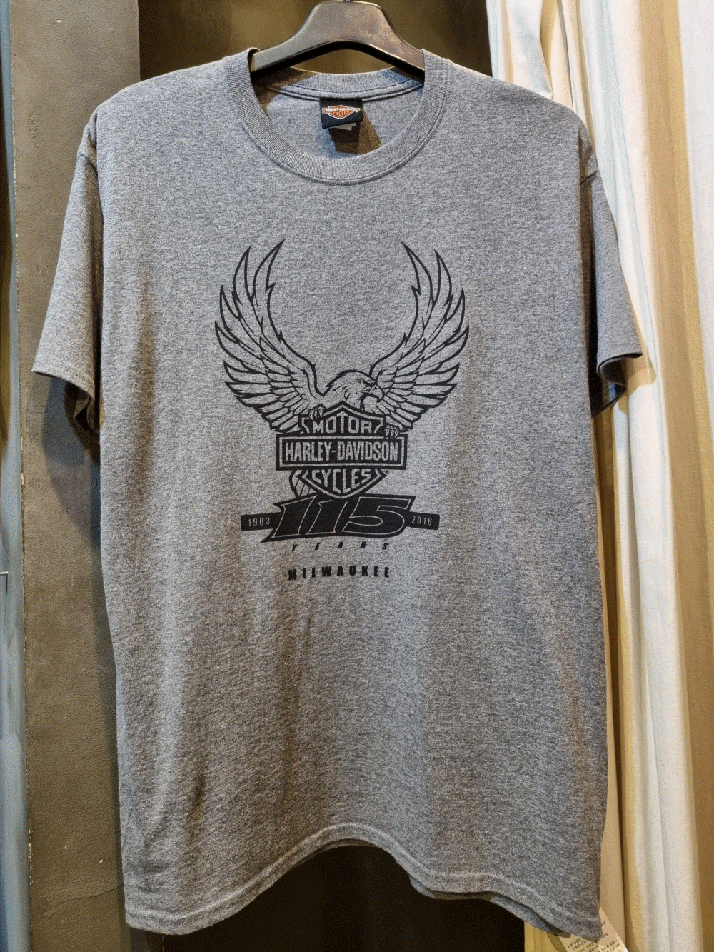 [로파우사다 홍대역점] 할리데이비슨 반팔 라운드넥 티셔츠 남녀공용 HV0153